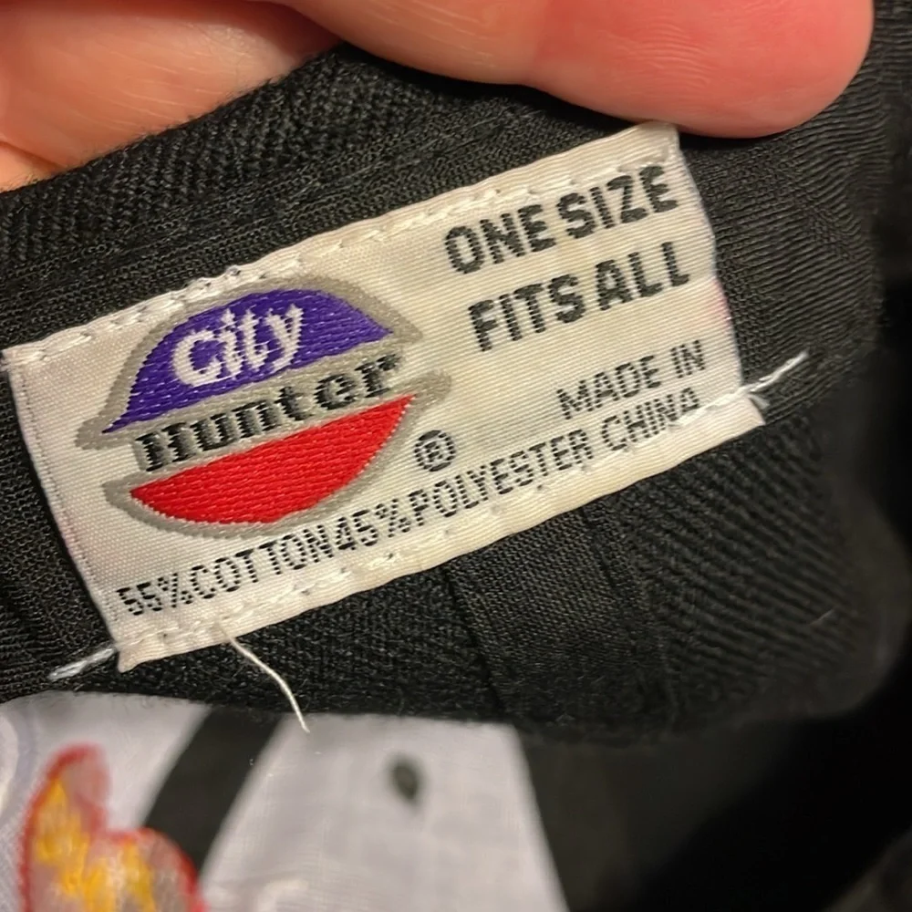 City Hunter I Love Jesus Black Embroidered Baseball Hat Cap OS
